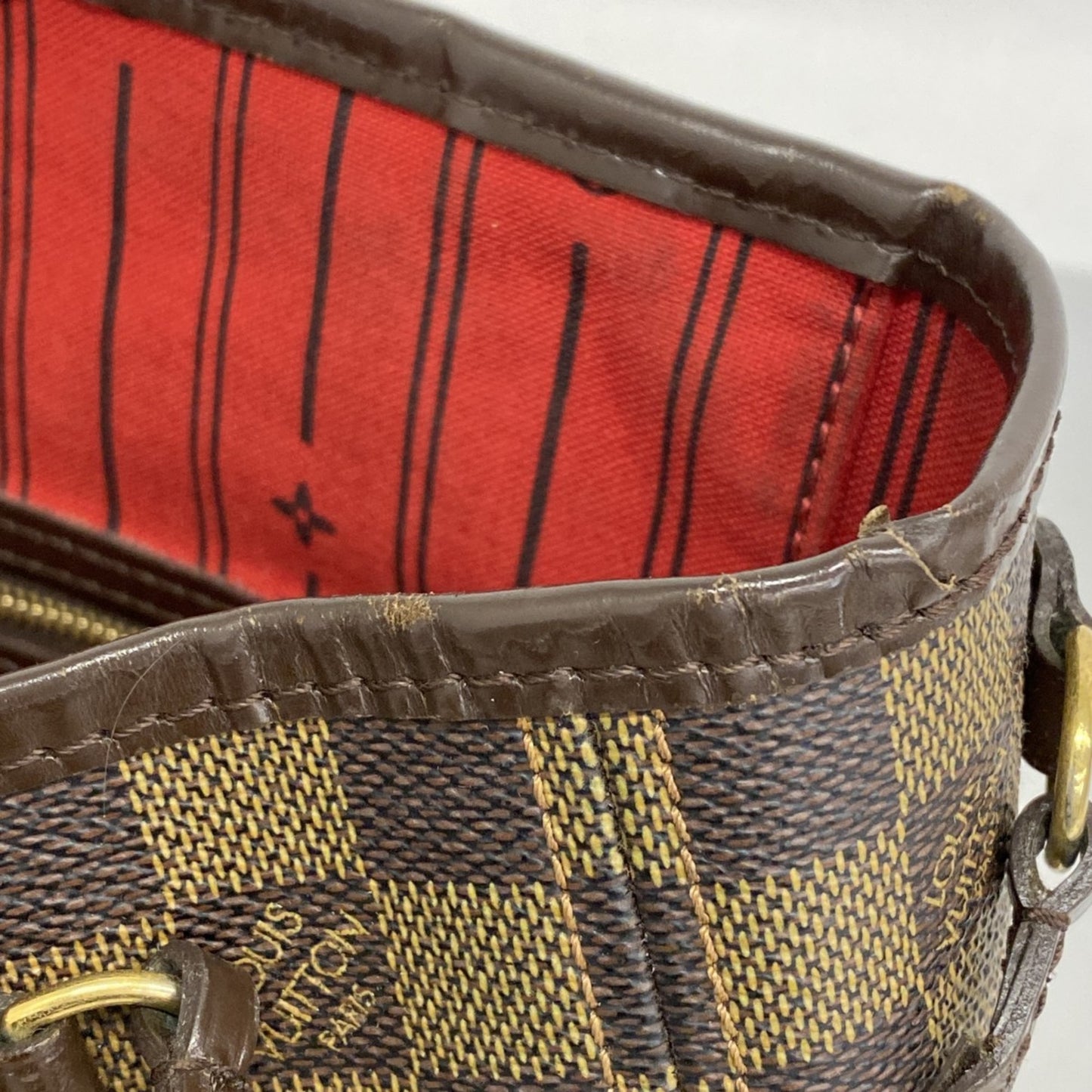 Louis Vuitton Damier Neverfull Pm Tote Bag N51109 Ebene