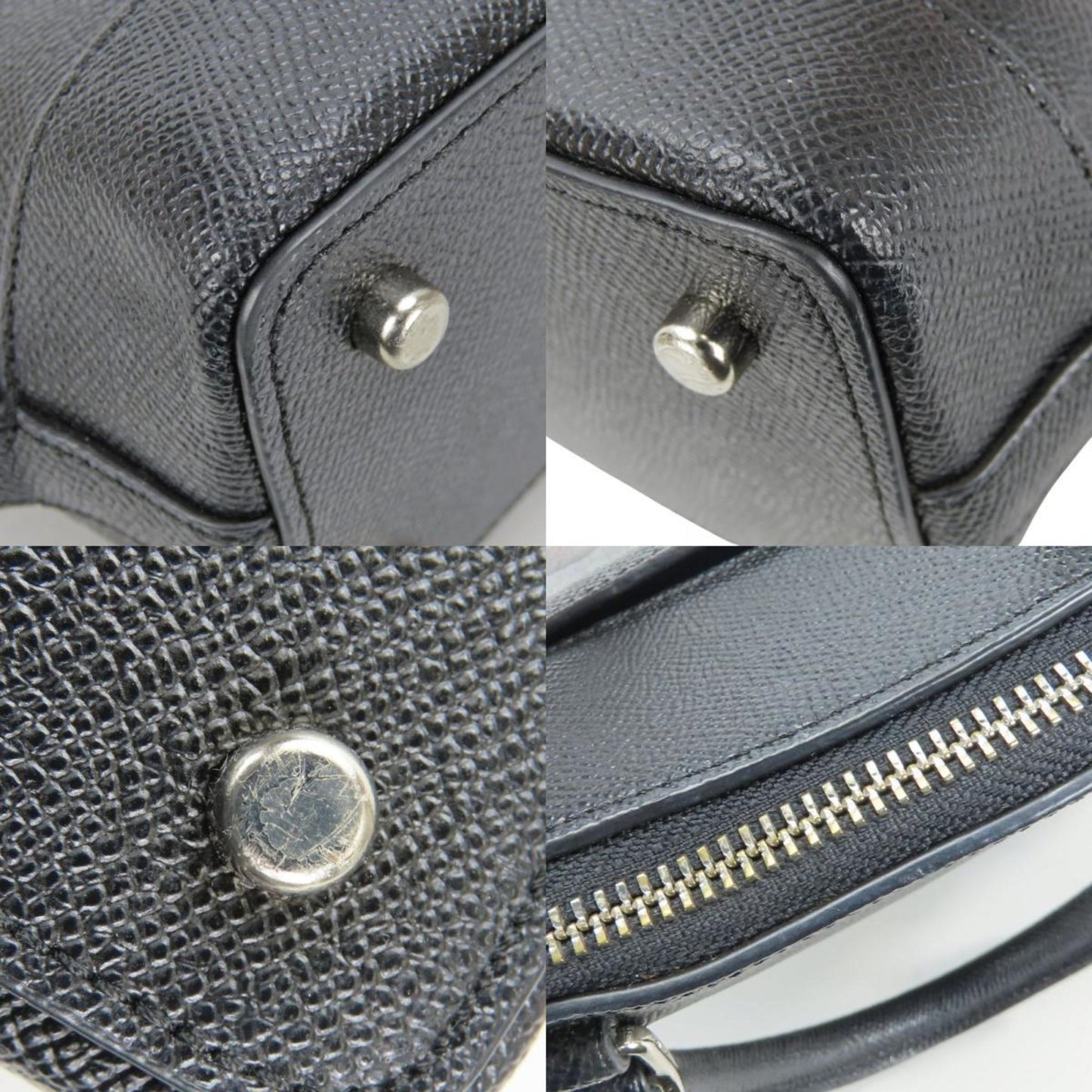 Coach Mini Sierra Satchel Handbag F22254 With Bird Leather Beads And Black Blue Studs