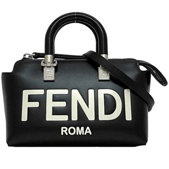 Fendi Boston Bag By The Way F-21249 Black 8Bs067 Leather Fendi
