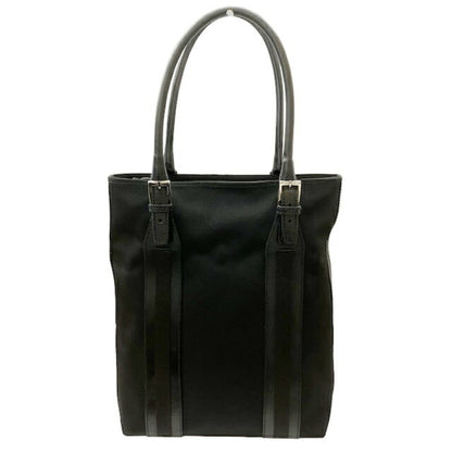 Gucci Tote Bag 73737 2123 Nylon Canvas Leather Black Shoulder