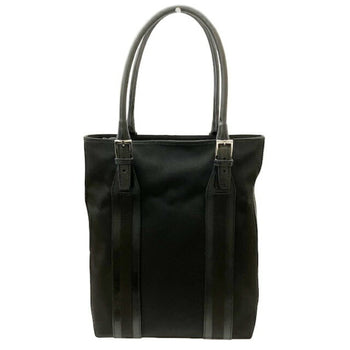 Gucci Tote Bag 73737 2123 Nylon Canvas Leather Black Shoulder