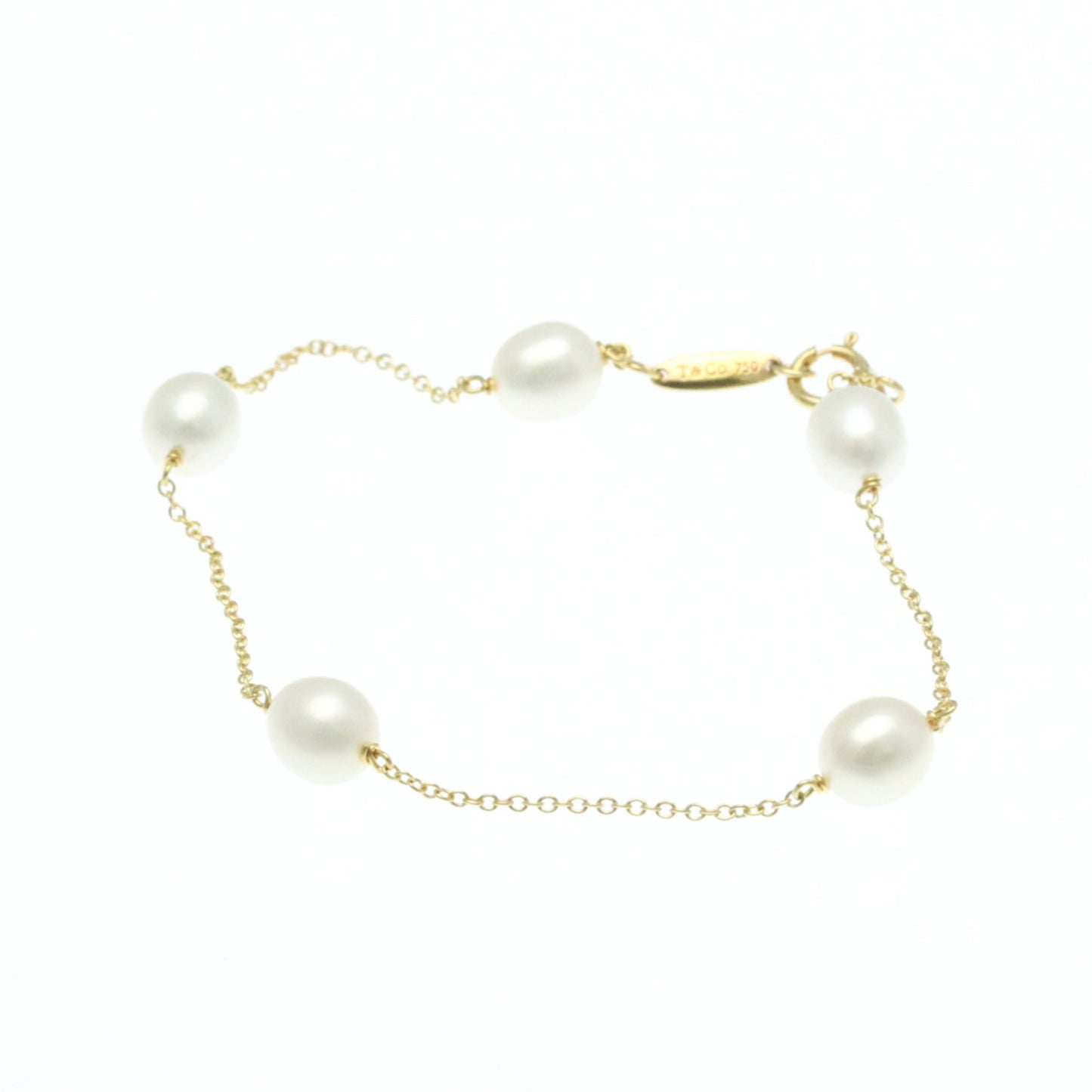 Tiffany By The Yard Freshwater Pearl Bracelet Yellow Gold (18K) Freshwater Pearl Charm Bracelet Gold