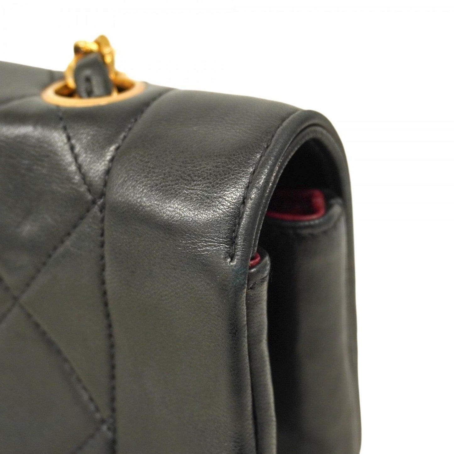 Chanel Diana Matelasse Chain Shoulder Bag In Lambskin