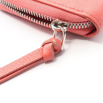 Louis Vuitton Zippy Lockme Taurillon Leather Blossom Round Long Wallet