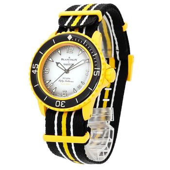 Swatch Blancpain X Fifty Fathoms Pacific Ocean So35P100 Men'S Watch