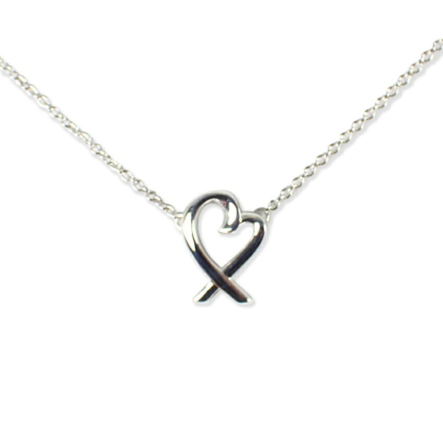 Tiffany 925 Loving Heart Pendant Necklace