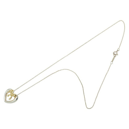 Tiffany & Co. Open Heart Ribbon Necklace In Silver And Gold (Sv925) - Women'S