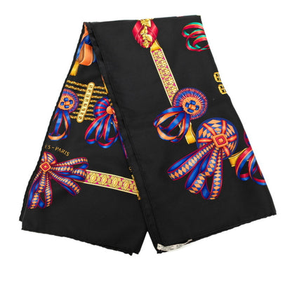 Hermes Herms Carr 90 "Les Rubans Du Cheval" Horse Ribbon Scarf