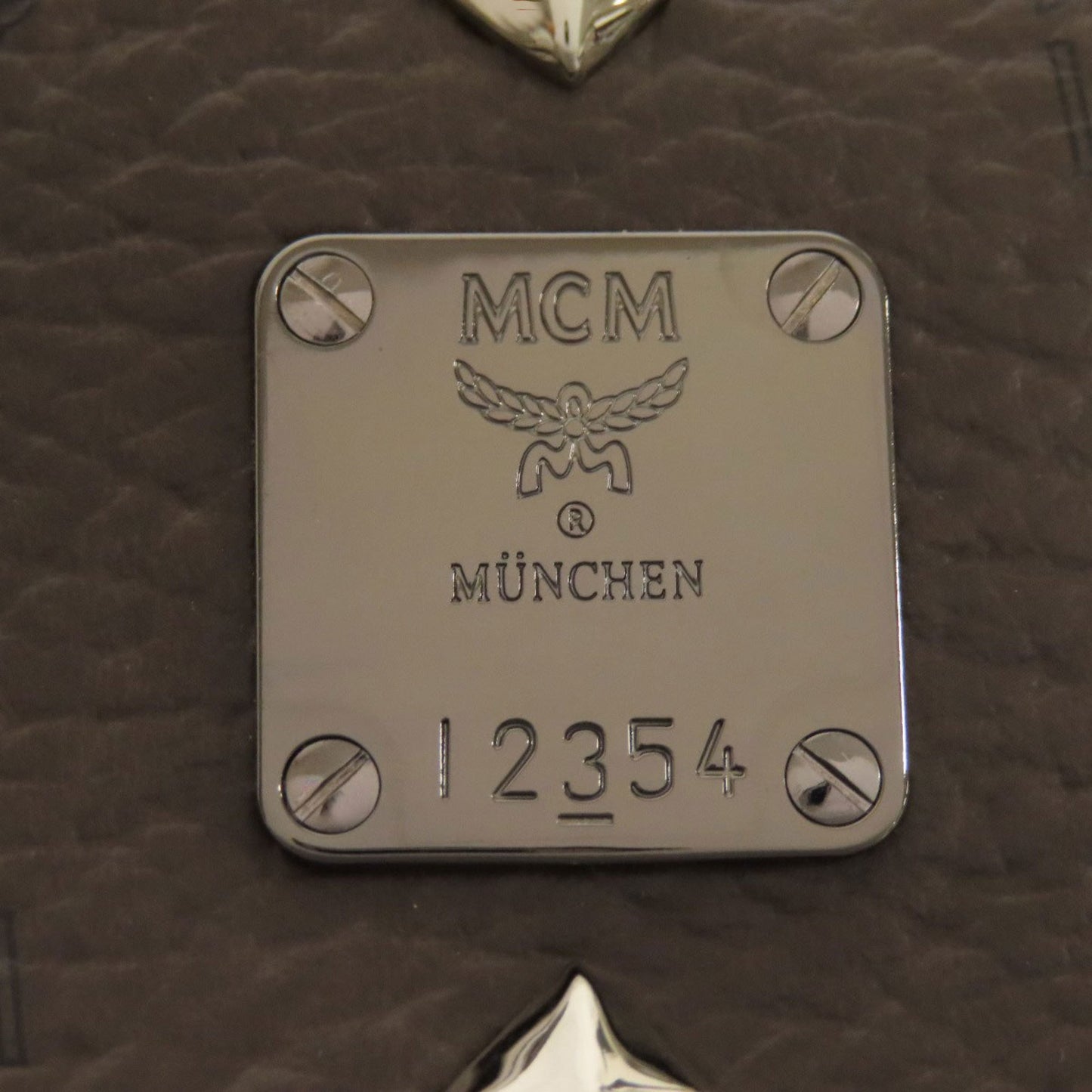 Mcm Studded Backpack/Daypack Pvc