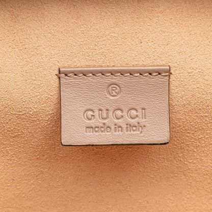 Gucci Gg Marmont Quilted Backpack 598594 Beige Leather