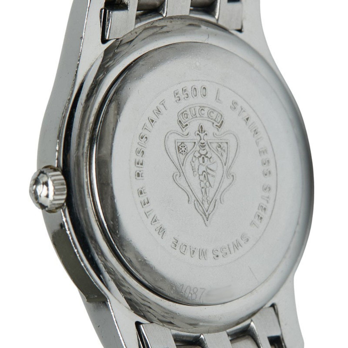 Gucci G-Class Watch 5500L Quartz Gray Dial Stainless Steel