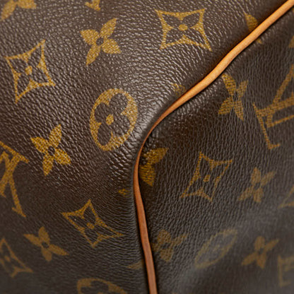 Louis Vuitton Monogram Keepall 50 Boston Bag M41426 Brown Leather