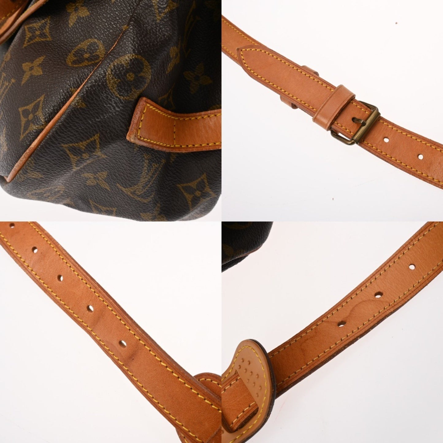Louis Vuitton Monogram Saumur 35 Brown M42254