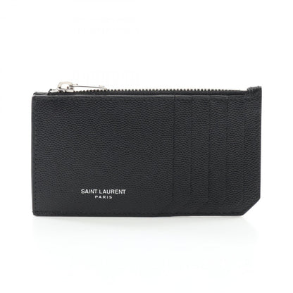 Saint Laurent Fragment Zip Pouch Wallet/Coin Case Wallet Leather