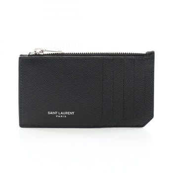 Saint Laurent Fragment Zip Pouch Wallet/Coin Case Wallet Leather