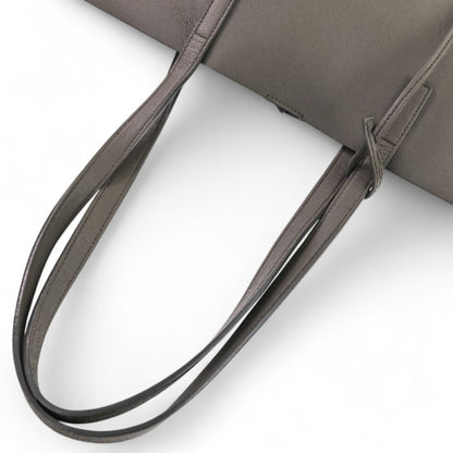 Ysl Yves Saint Laurent Saint Laurent Paris Paris Leather Shopping Tote Bag Gray