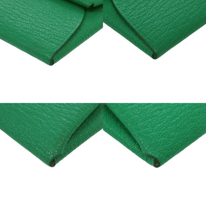 Like New Herms Bastia Verso Chevre Mysore Bamboo/Rose Darling Silver Hardware