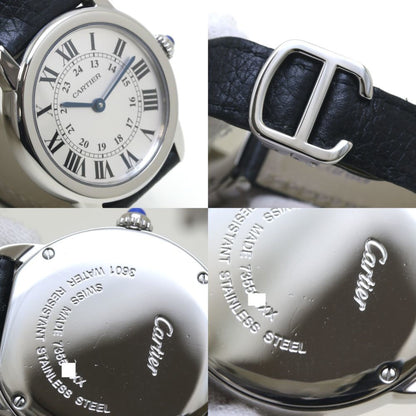 Cartier Rondo Solo Sm Wsrn0019 Stainless Steel X Leather