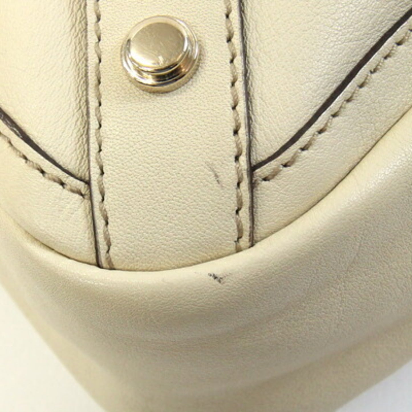 Gucci Abby Tote Bag 170004 Ivory Leather Shoulder