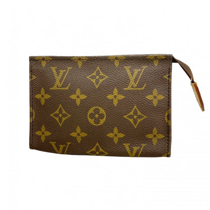 Louis Vuitton Monogram Poche Toilette 15 Pouch M47546 Brown