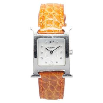 Hermes H Watch 11P Diamond Wristwatch Hh1.210
