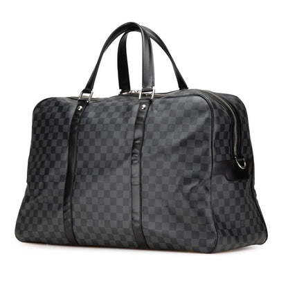 Louis Vuitton Damier Graphite Sac Voyage White Handle Boston/Shoulder Bag
