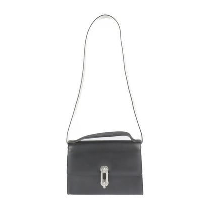 Balenciaga Balenciaga Mini Trapeze Mailon Handbag 331916 Calf Leather Black Ivory System Silver