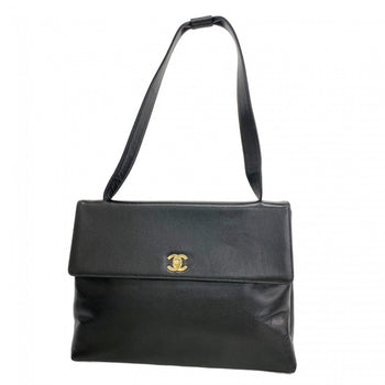 Chanel Shoulder Bag Caviar Skin Black
