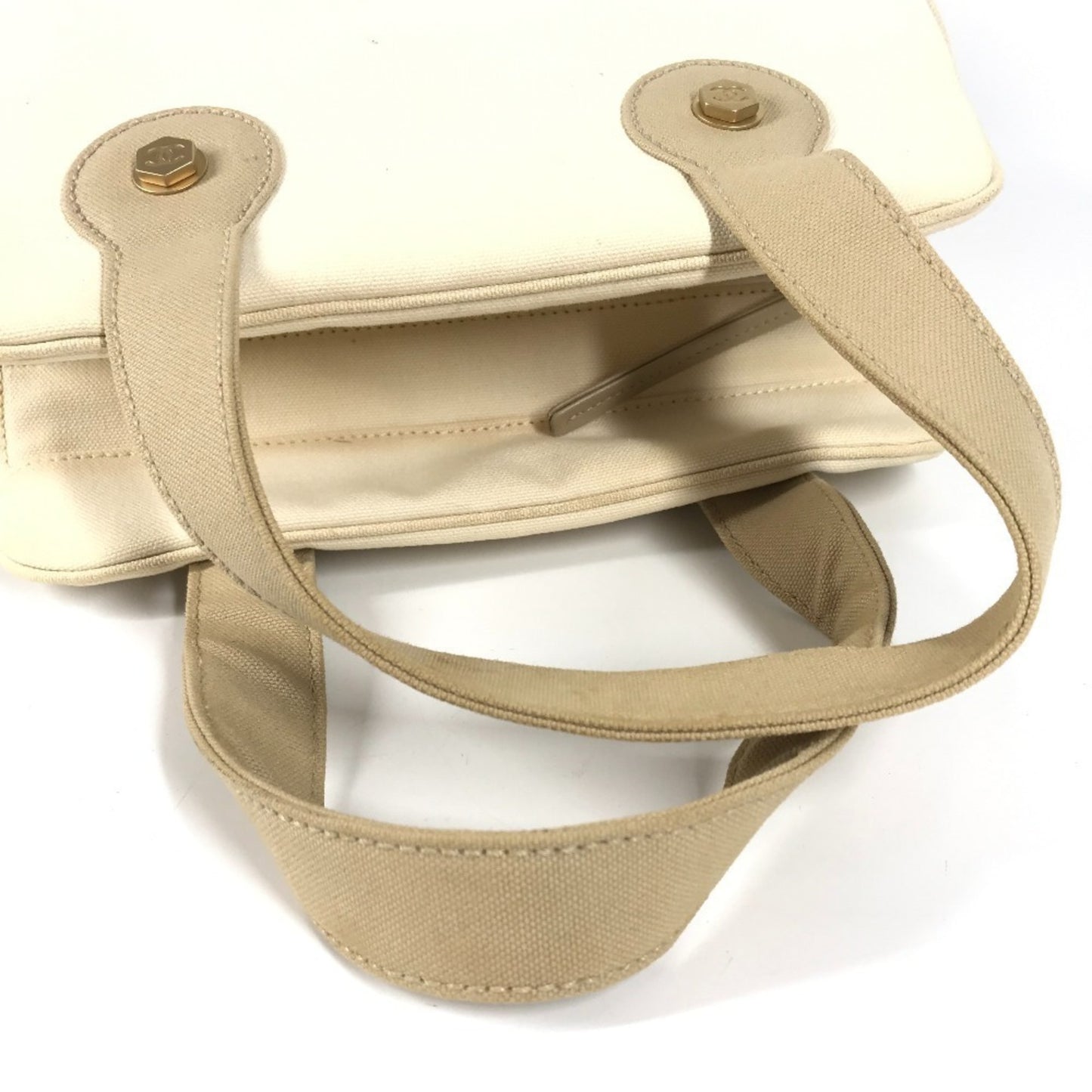 Chanel Cc Coco Mark Logo Marshmallow Tote Bag