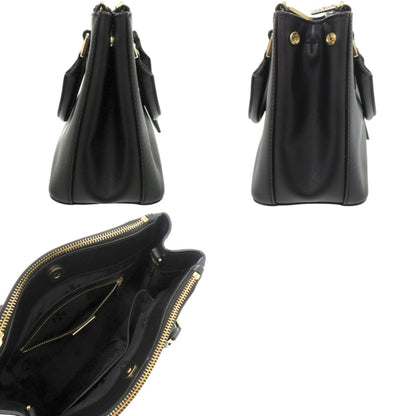 Tory Burch 2-Way Robinson Micro Zip Tote In Black Leather