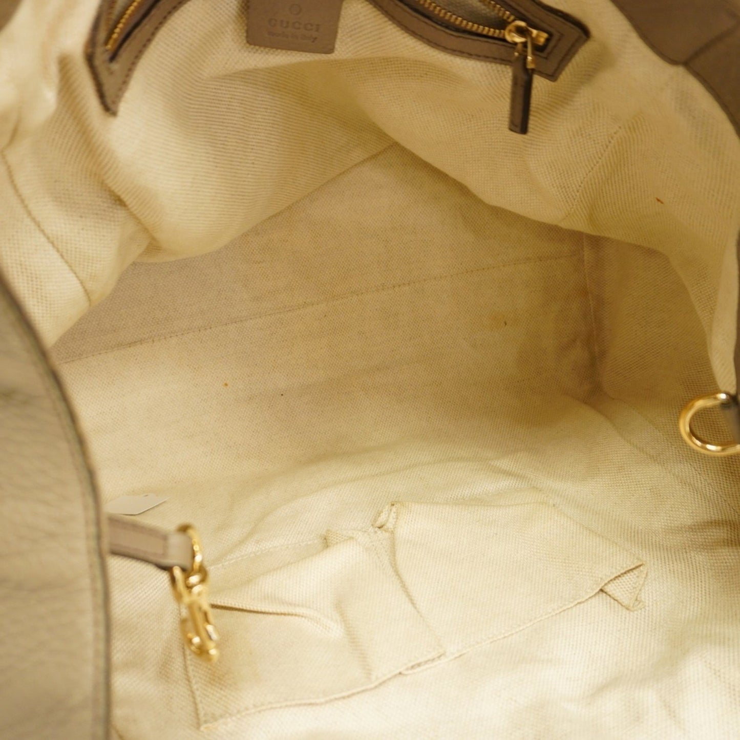 Gucci Soho Tote Bag 282309 Leather Beige Champagne