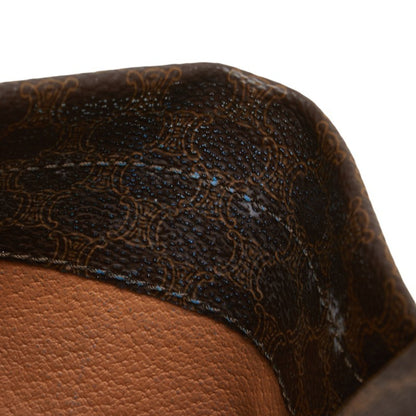 Celine Macadam Shoulder Bag Brown Pvc Leather