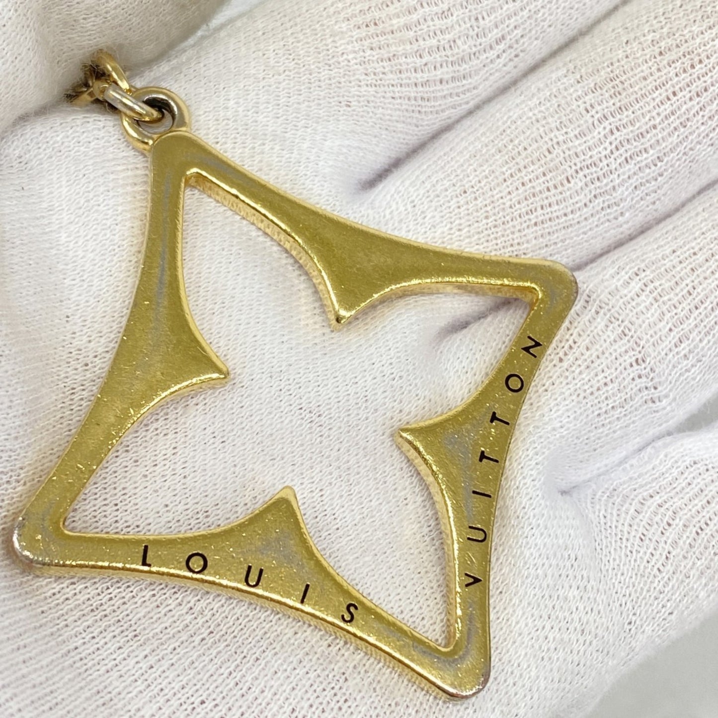 Louis Vuitton Porte-Cls Puzzle Keychain M65218 Gold/Black