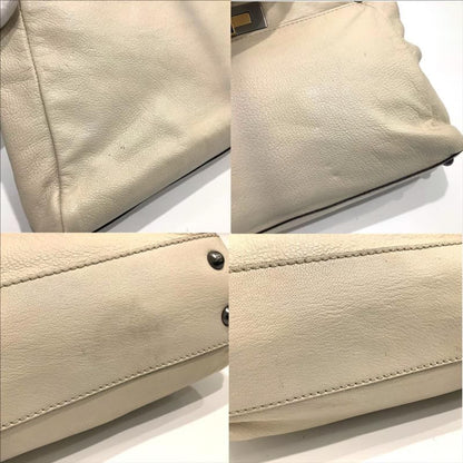 Fendi Peekaboo 8Bn211 Bag Handbag White Ivory Fendi Ja-24389