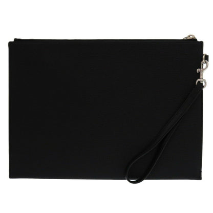 Like New Yves Saint Laurent 530013 Clutch Bag In Black Leather