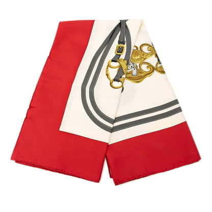 Hermes Herms Carr 90 Brides De Gala Ceremonial Bridle Scarf