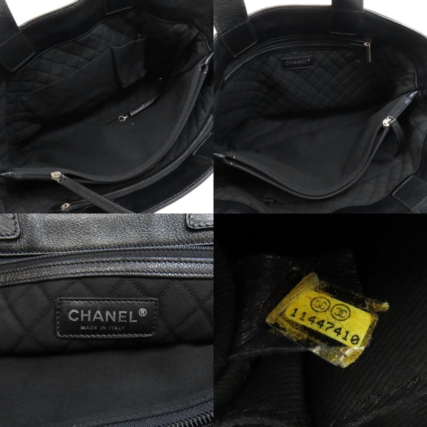 Chanel Coco Mark Punching Tote Bag Calfskin