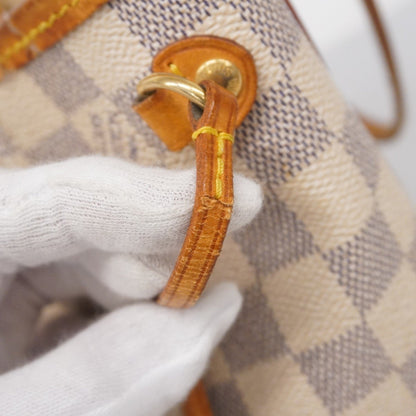 Louis Vuitton Damier Azur Neverfull Pm Tote Bag N51110 White