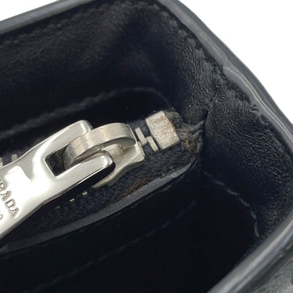 Prada Studded Leather Pouch Bag 1N1843 Prada Black