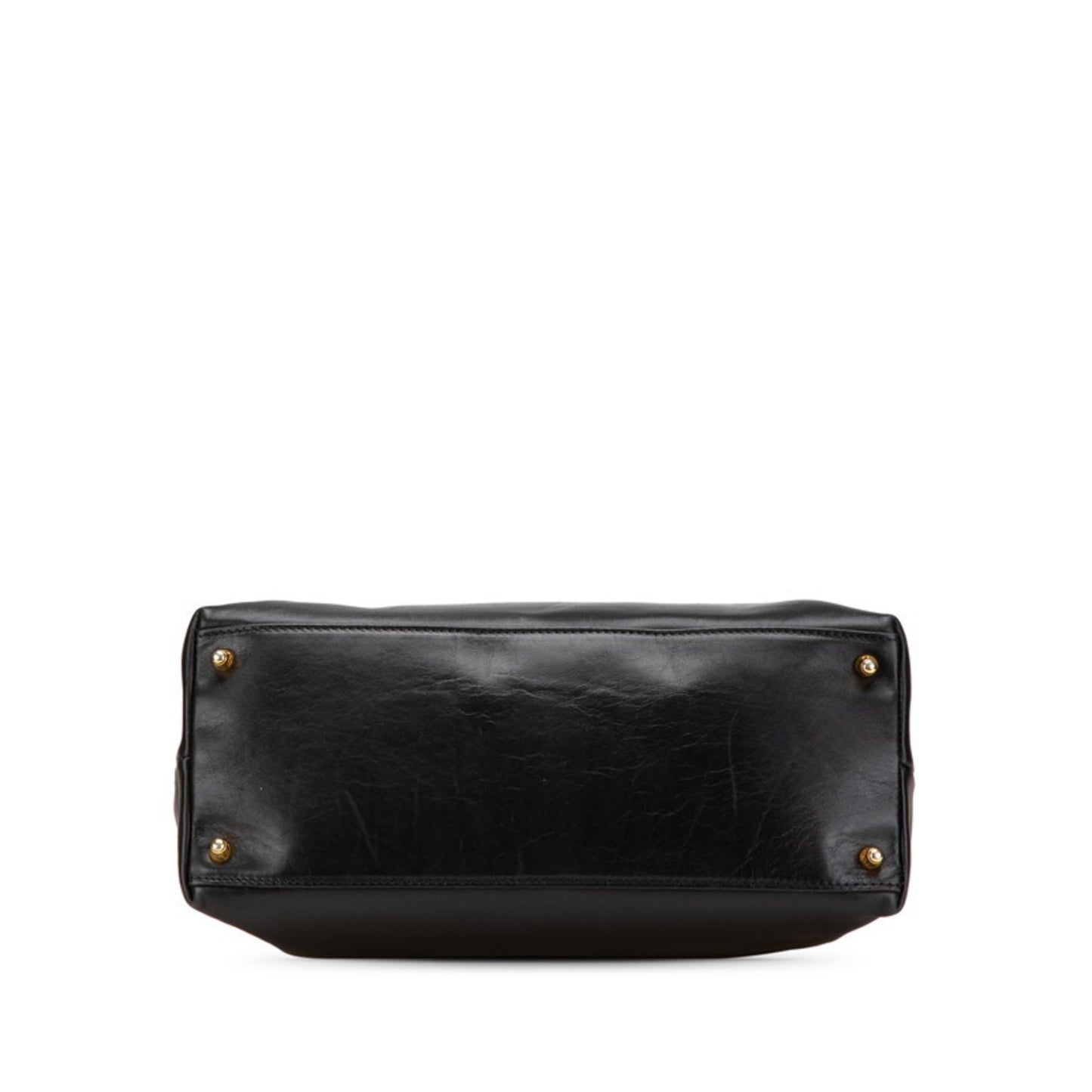 Fendi Selleria Handbag In Black Leather