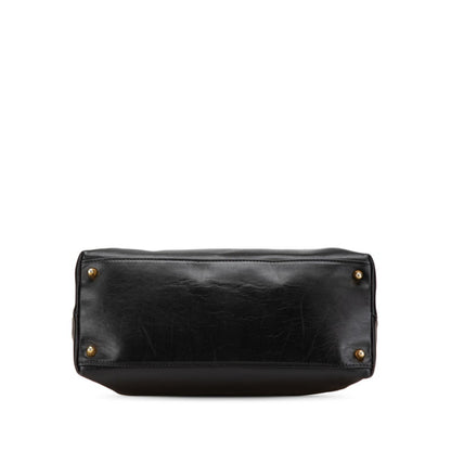 Fendi Selleria Handbag In Black Leather