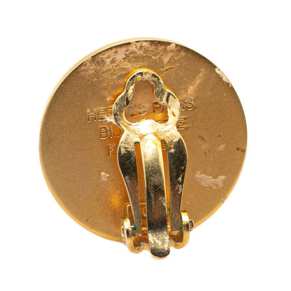 Hermes Serie Earrings Gold Plated