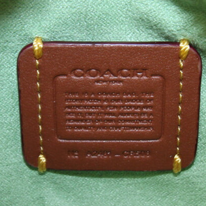 Coach Johnny Cr508 Shoulder Bag In Light Green Leather.
