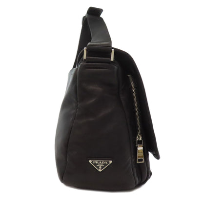 Prada Simple Design Shoulder Bag Lambskin