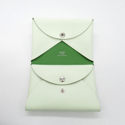 Hermes Hermes Calvi Duo Verso Business Card Holder/Card Case Leather Epsom