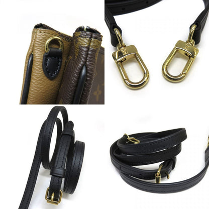 Louis Vuitton Monogram Giant Double Zip Pochette M69203 Reverse Shoulder Bag Pouch