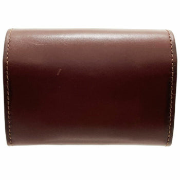 Salvatore Ferragamo Coin Purse F Leather Brown 22 6634 Ss-13181