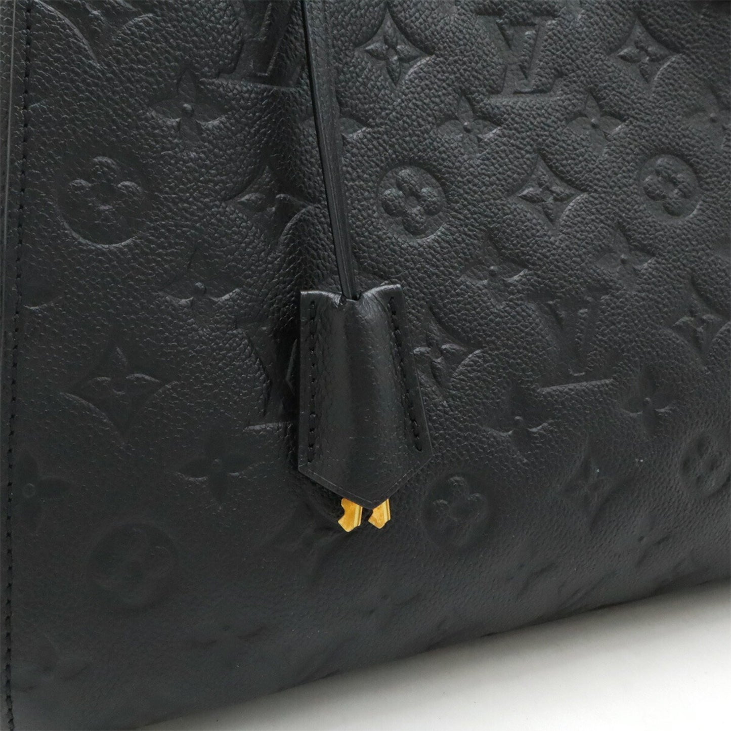 Louis Vuitton Monogram Empreinte Montaigne Mm Handbag/Shoulder Bag In Noir And Black