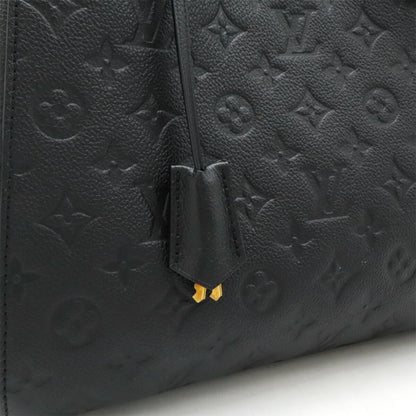Louis Vuitton Monogram Empreinte Montaigne Mm Handbag/Shoulder Bag In Noir And Black