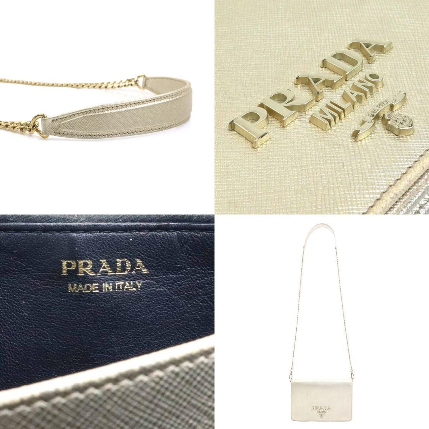 Prada Shoulder Bag With Chain Wallet